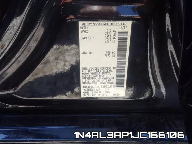 1N4AL3AP1JC166106 фото 2