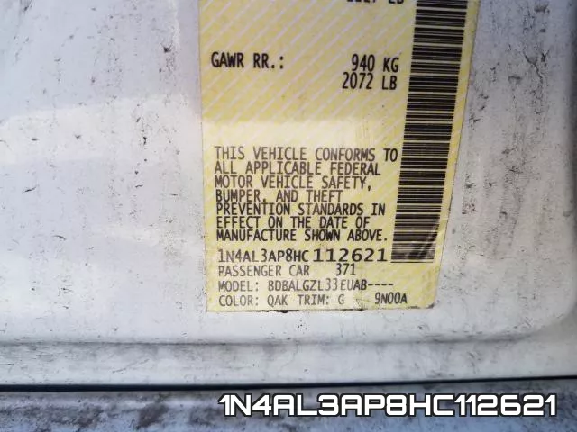 1N4AL3AP8HC112621 фото 2