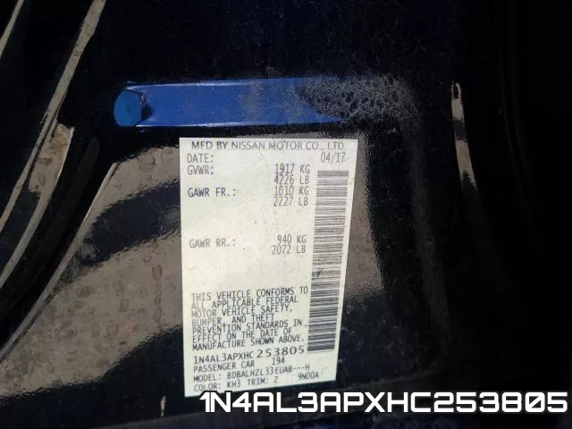 1N4AL3APXHC253805 фото 2