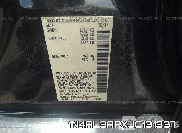 1N4AL3APXJC131337 фото 10