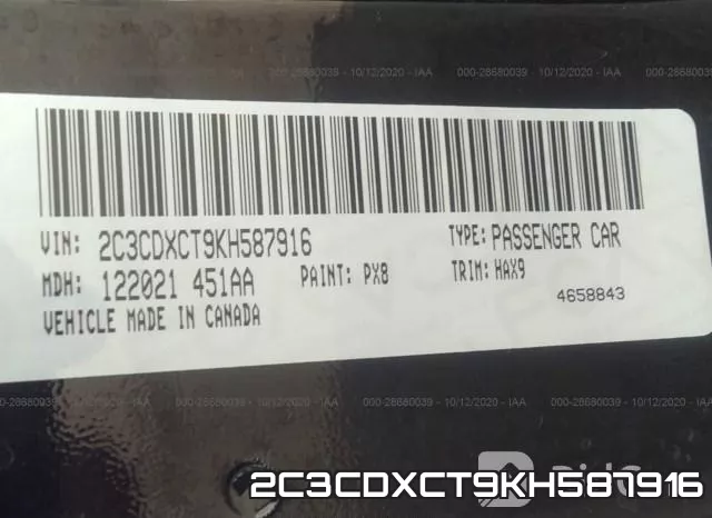 2C3CDXCT9KH587916 фото 10