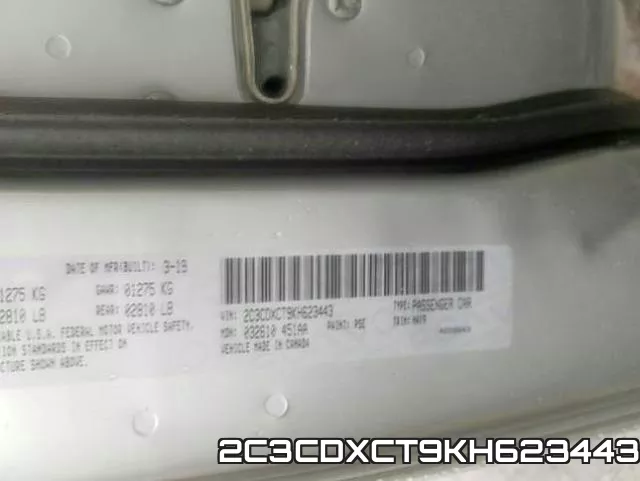 2C3CDXCT9KH623443 фото 2