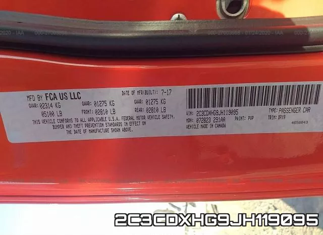 2C3CDXHG9JH119095 фото 10