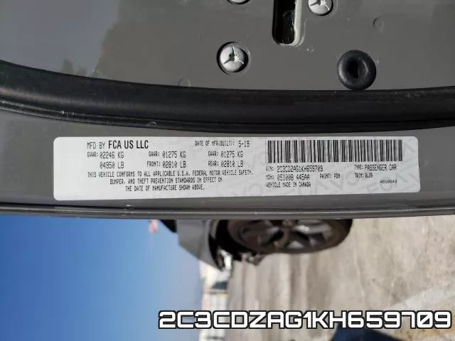2C3CDZAG1KH659709 фото 2