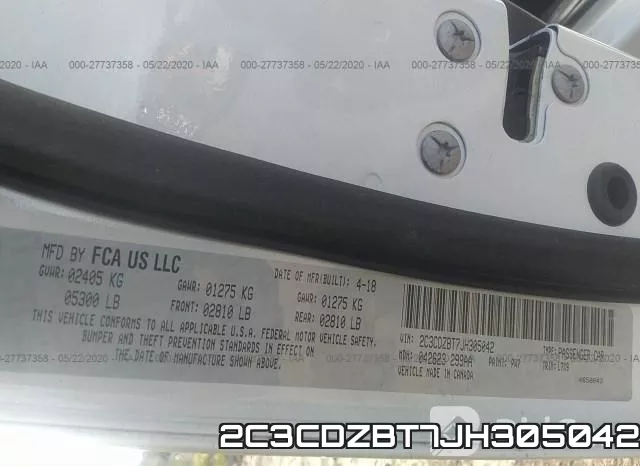 2C3CDZBT7JH305042 фото 10