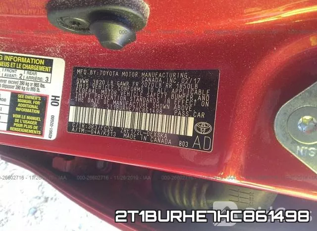 2T1BURHE7HC861498 фото 10