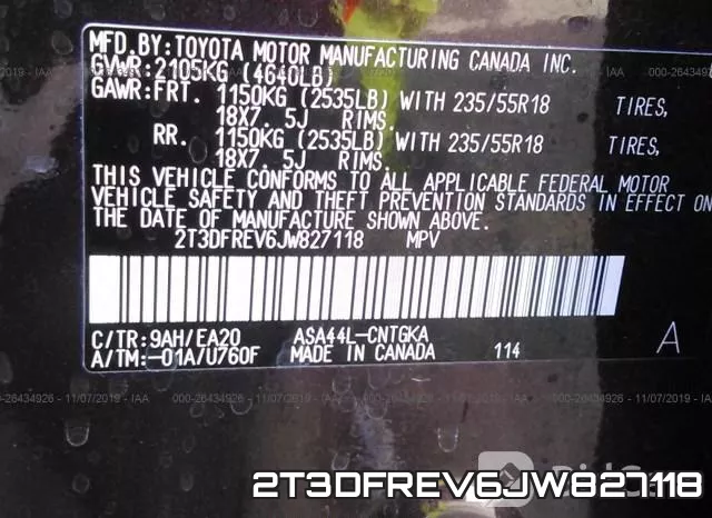 2T3DFREV6JW827118 фото 10