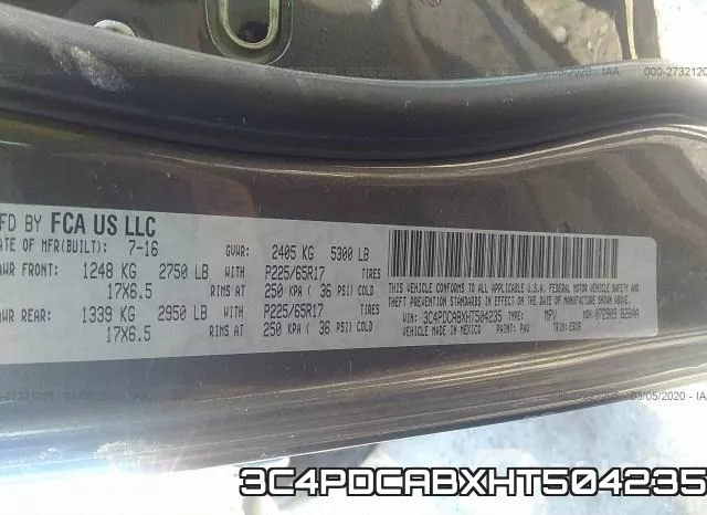 3C4PDCABXHT504235 фото 10