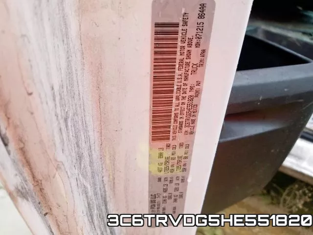 3C6TRVDG5HE551820 фото 2