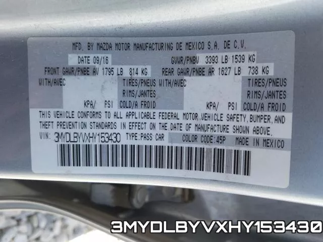 3MYDLBYVXHY153430 фото 2