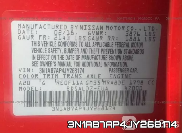 3N1AB7AP4JY268174 фото 10