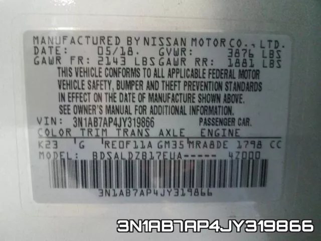 3N1AB7AP4JY319866 фото 2