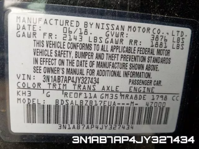 3N1AB7AP4JY327434 фото 2