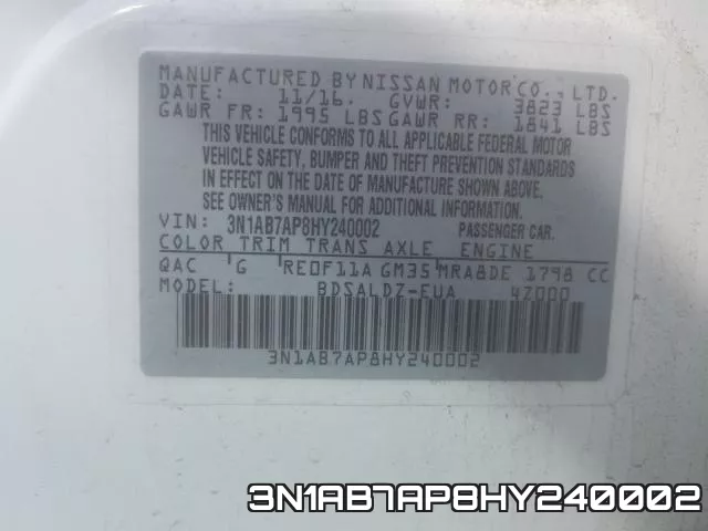 3N1AB7AP8HY240002 фото 2