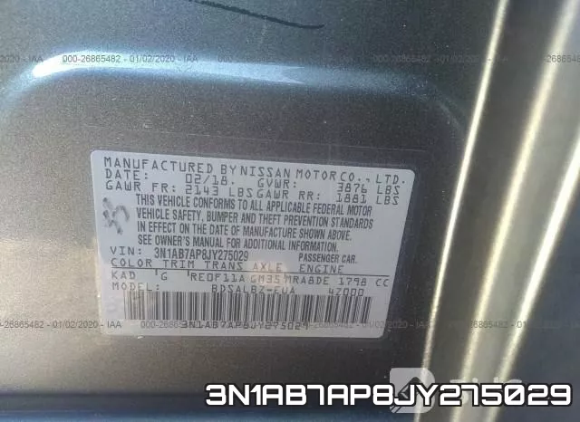 3N1AB7AP8JY275029 фото 10