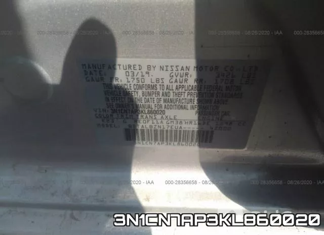 3N1CN7AP3KL860020 фото 10