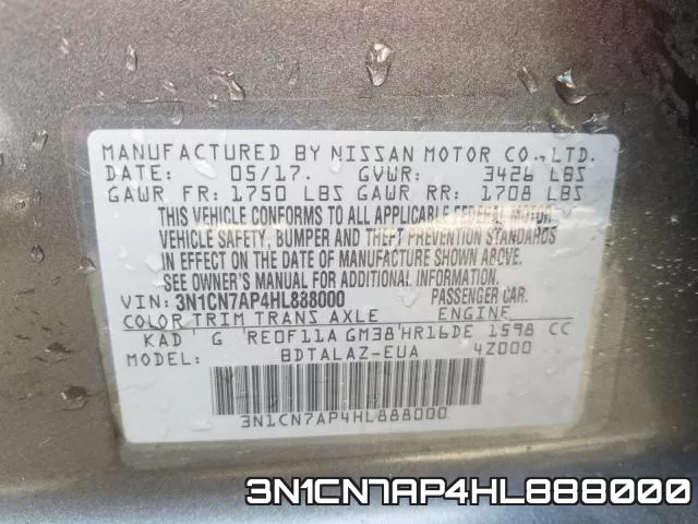 3N1CN7AP4HL888000 фото 2