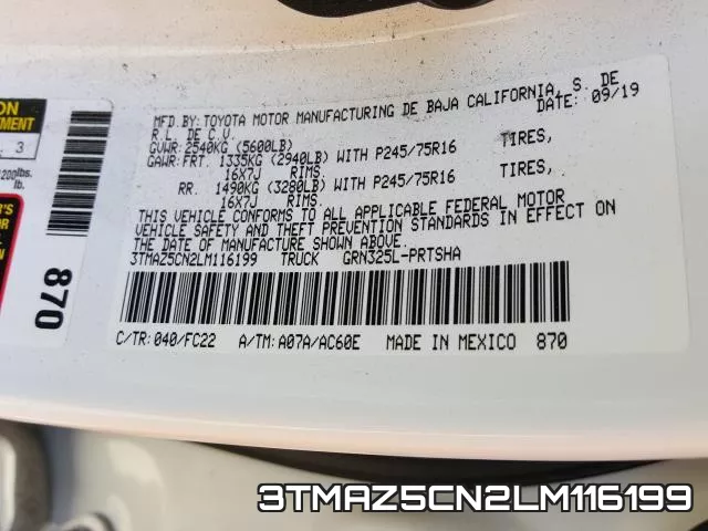 3TMAZ5CN2LM116199 фото 2