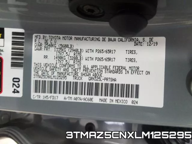 3TMAZ5CNXLM125295 фото 2