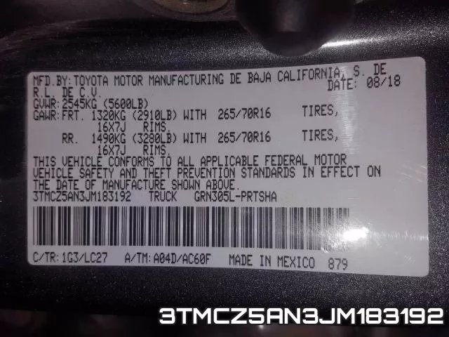 3TMCZ5AN3JM183192 фото 2