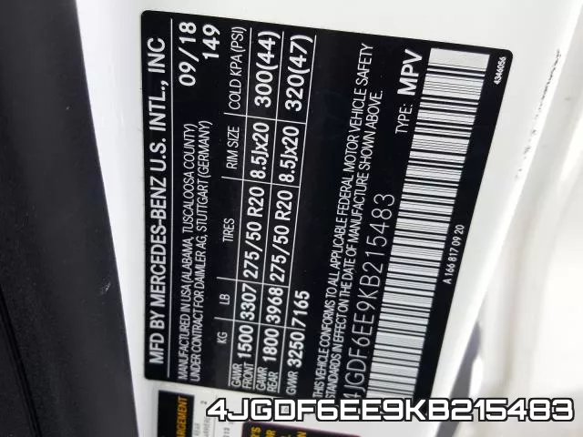 4JGDF6EE9KB215483 фото 2