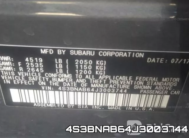 4S3BNAB64J3003744 фото 10
