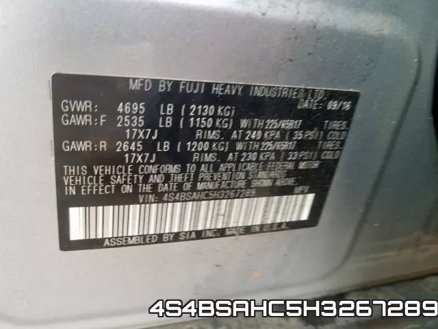 4S4BSAHC5H3267289 фото 2