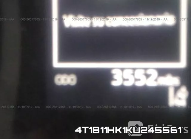 4T1B11HK1KU245561 фото 8