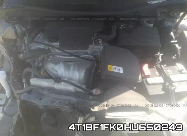 4T1BF1FK0HU650243 фото 2