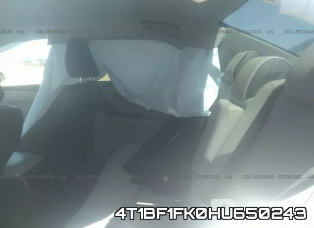 4T1BF1FK0HU650243 фото 9