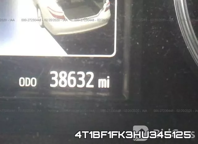 4T1BF1FK3HU345125 фото 8
