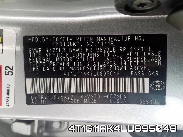 4T1G11AK4LU895048 фото 2