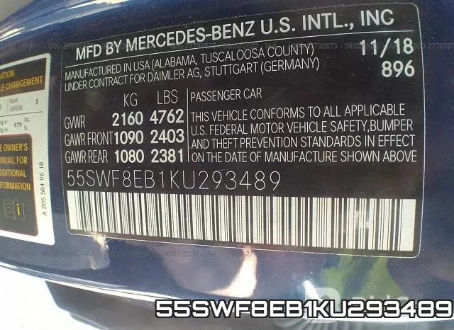 55SWF8EB1KU293489 фото 10