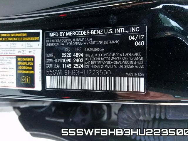 55SWF8HB3HU223500 фото 2