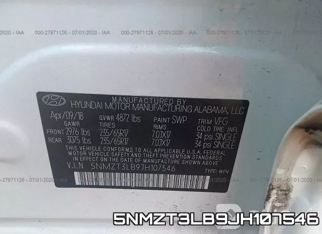 5NMZT3LB9JH107546 фото 10
