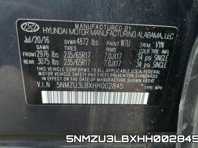5NMZU3LBXHH002845 фото 2