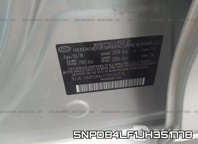 5NPD84LF1JH351778 фото 10