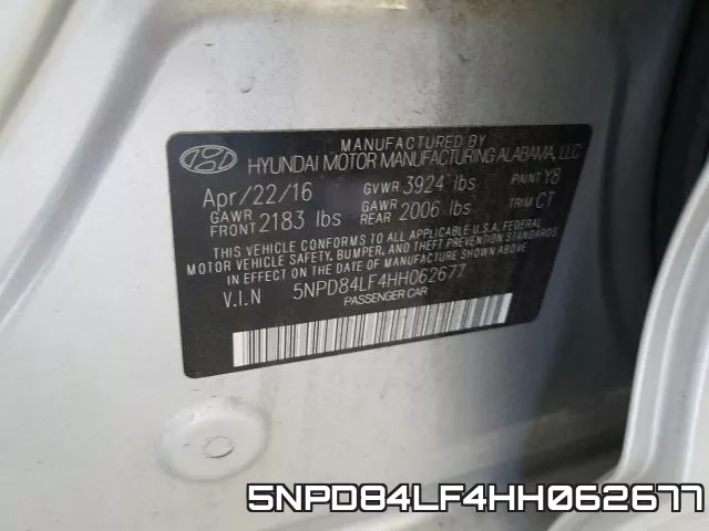 5NPD84LF4HH062677 фото 2