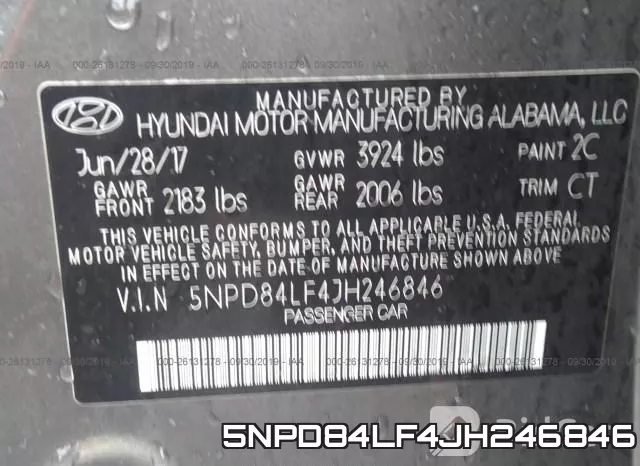 5NPD84LF4JH246846 фото 10