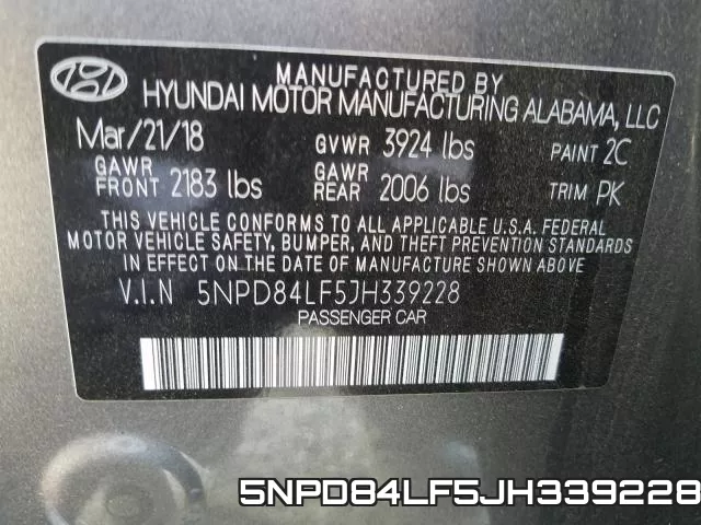 5NPD84LF5JH339228 фото 2