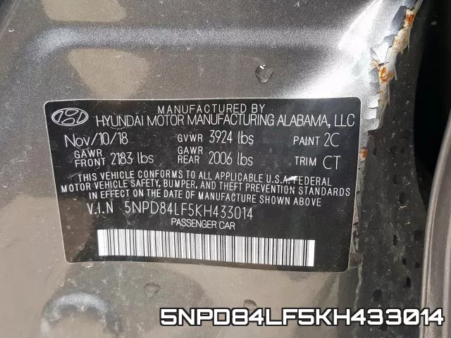 5NPD84LF5KH433014 фото 2