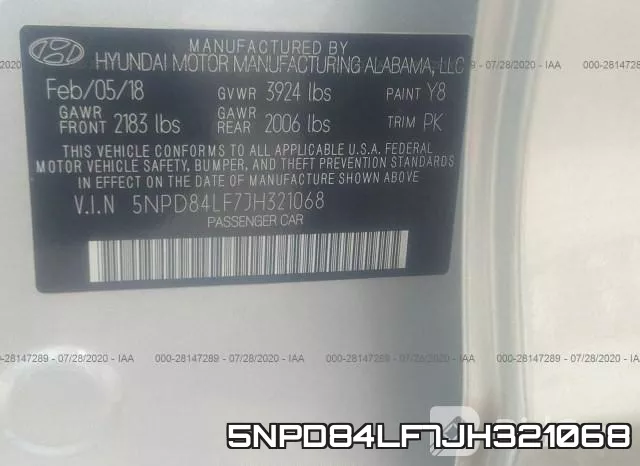 5NPD84LF7JH321068 фото 10