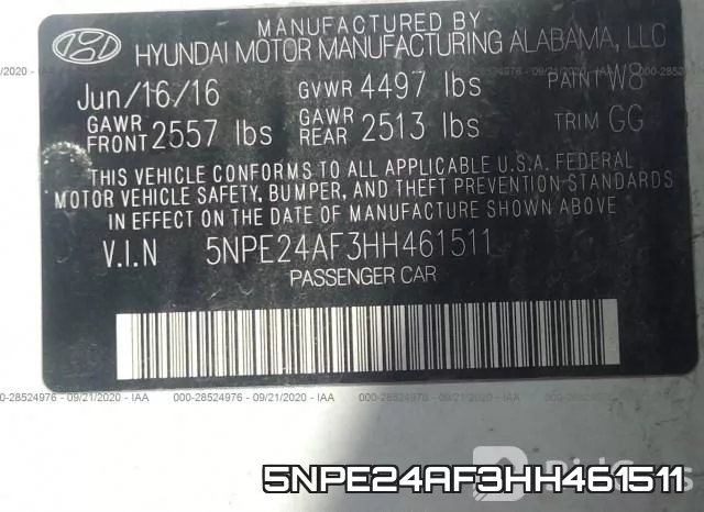 5NPE24AF3HH461511 фото 10