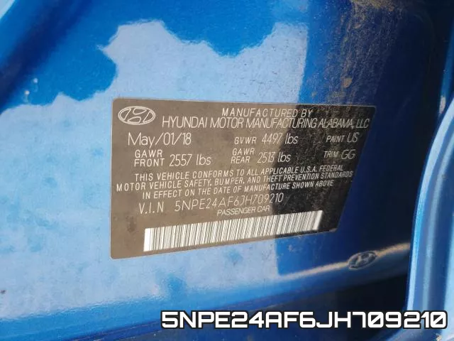 5NPE24AF6JH709210 фото 2