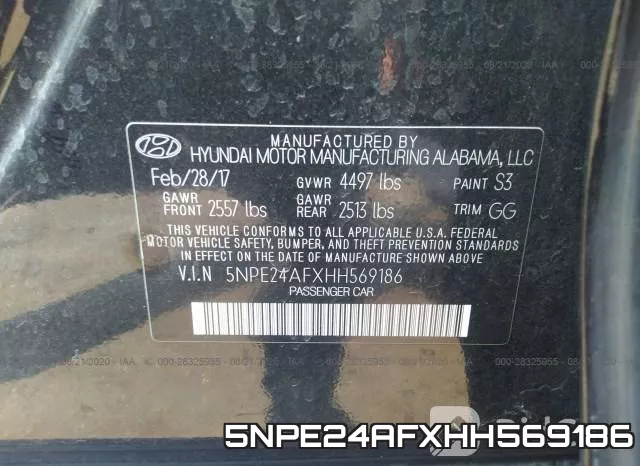 5NPE24AFXHH569186 фото 10