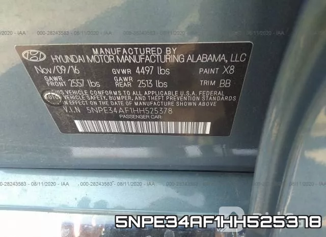 5NPE34AF1HH525378 фото 10