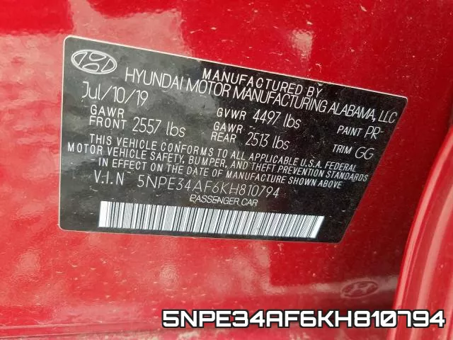5NPE34AF6KH810794 фото 2