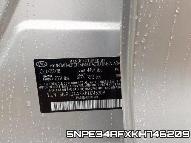 5NPE34AFXKH746209 фото 2