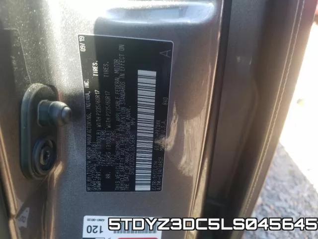 5TDYZ3DC5LS045645 фото 2