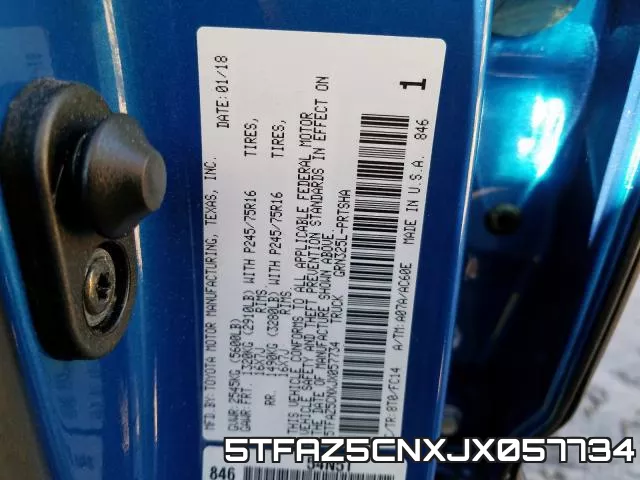 5TFAZ5CNXJX057734 фото 2